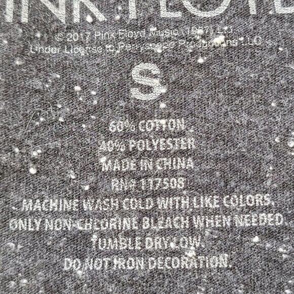 Pink Floyd Dark Side of the Moon Graphic T Shirt Unisex Size S Dark Heather Gray - Picture 11 of 11